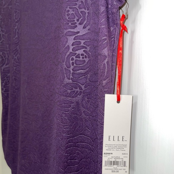 Cute purple floral top NWT - Picture 3 of 4